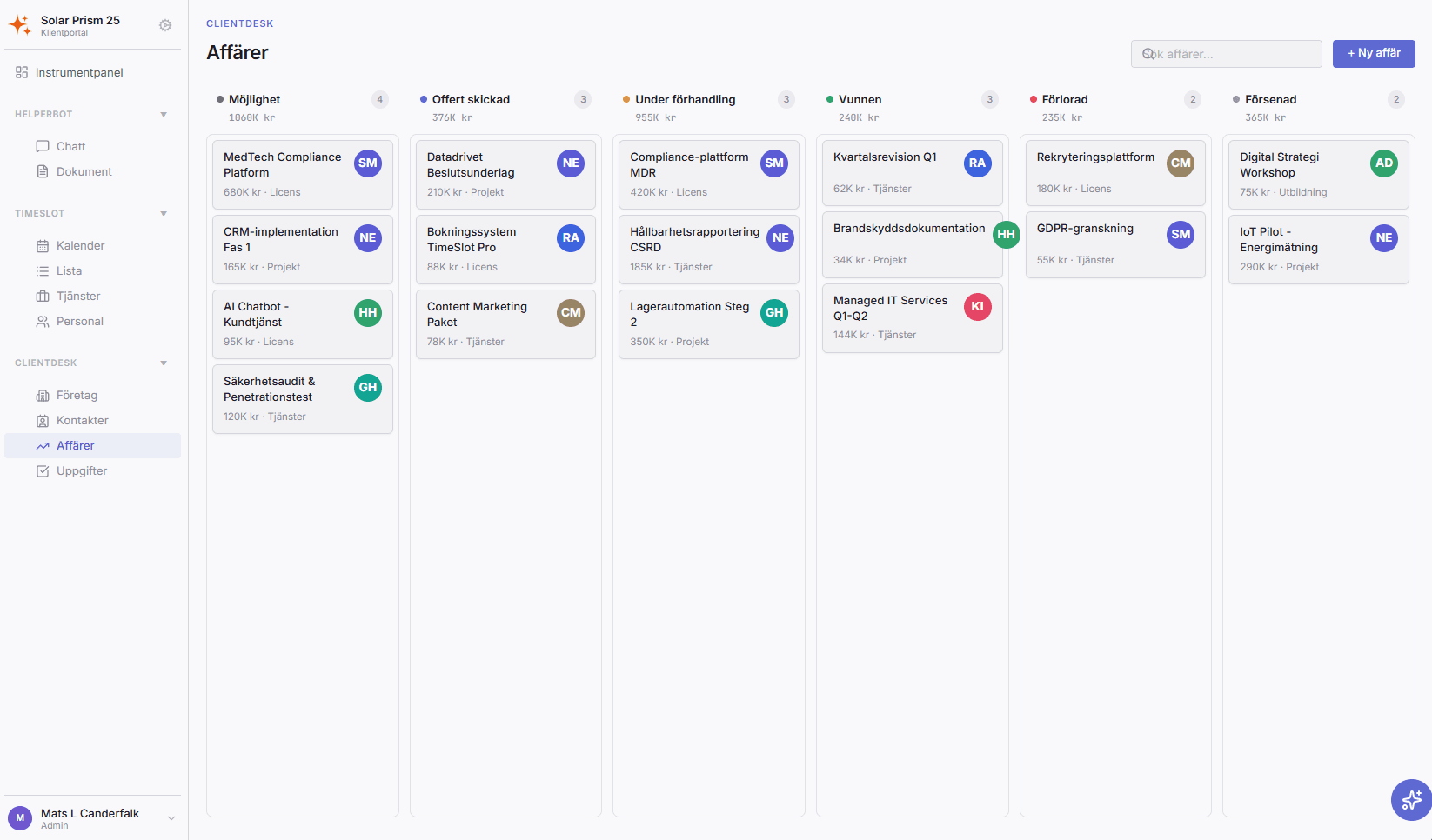 Gothia AI Portal: Kalender