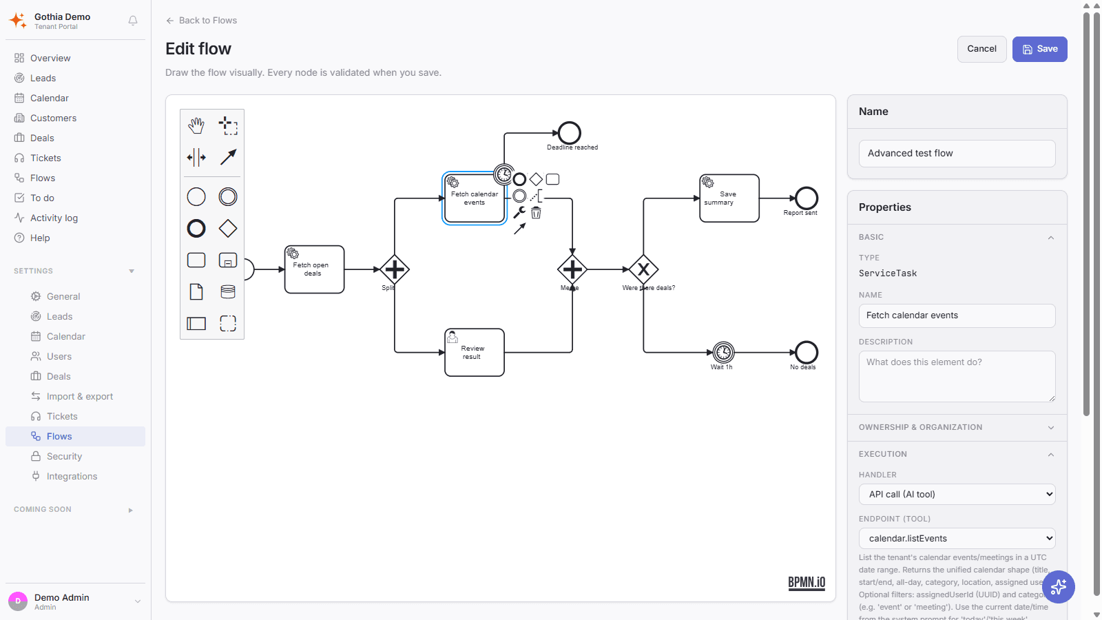 Gothia AI Portal: FlowEngine